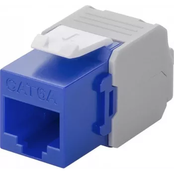 Wentronic Goobay CAT 6a KeyStone RJ45 Kištukas, Neekranuotas, 500MHz, Mėlynai-Baltas (90688)