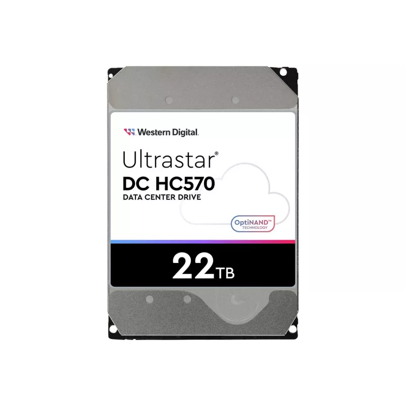 3,5 colio SAS HDD Western Digital Ultrastar DH HC570 22 TB, 12 Gbit/s, 7200 RPM, 512 MB talpykla