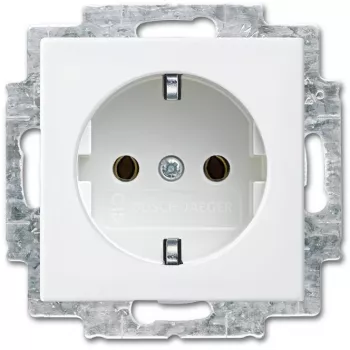 Kištukinis lizdas F tipas Busch-Jaeger 2P+E 16 A 250 V Baltas