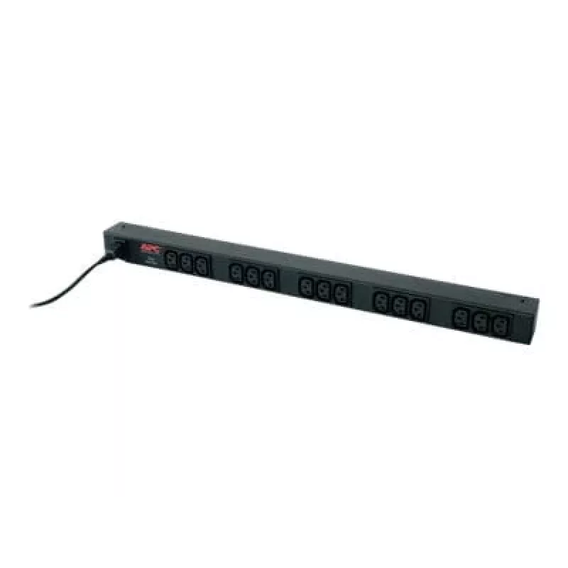 APC RACK PDU BASIC ZERO U 10A 230V maitinimo paskirstymo blokas (PDU) su 15 C13 lizdų, 0U, juodas