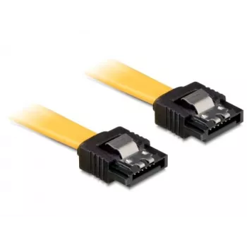 DeLOCK 0,1 m SATA M/M laidas geltonas