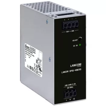 Maitinimo blokas Lancom Systems LANCOM DPSU-480/55 — 480 W, AC 100–240 V, TS35 DIN, juodas/plienas