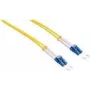 Logilink Patch-Cable LC vienmodis (M) – LC vienmodis (M) 5 m, šviesolaidis, duplex, 9/125 µm, OS2, halogenų neturintis, geltona (FP0LC05)