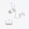 Reolink W320 - 5MP lauko stebėjimo kamera, 2.4/5 GHz Wi-Fi, asmens/transporto priemonės/gyvūno aptikimas, 100 pėdų naktinis matymas