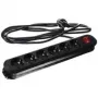 Prailginimo laidas Bachmann SMART 6x Schuko H05VV-F 3G 1,50 mm² 16A/3680W 3m