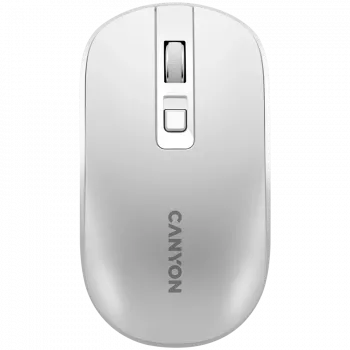 CANYON pelė MW-18 Wireless Charge Pearl White