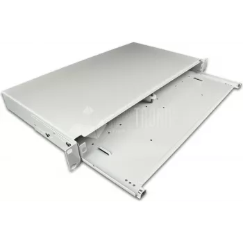 Lightwin Standard 19 inch LWL paskirstymo stalčius, 1HE tuščias korpusas Sujungimo dėžutės (LVL PILKA PREMIUM)