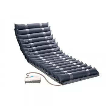 Antidekubitinė PVC čiužinys MDH PSM007 – kintamo slėgio, 190×85×11,5 cm, 140 kg, granato spalvos
