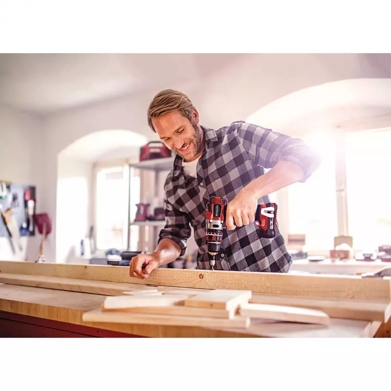 Einhell Expert Plus TE-CD 18 Li - Gręžtuvas-suktuvas su smūgio mechanizmu - Belaidis - 2 greičiai - Rakto griebtuvas 13 mm - 60 N·m - be akumuliatoriaus - 18 V