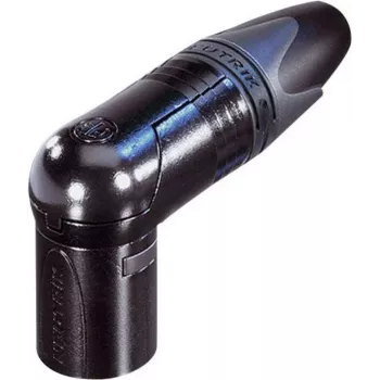 Neutrik XLR jungtis, kampinė, 5 polių, juoda NC5MRX-B 1 vnt.