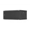 Sieninis 19 colių stelažo korpusas LANBERG 4U 600x450 mm juodas su metalinėmis durelėmis