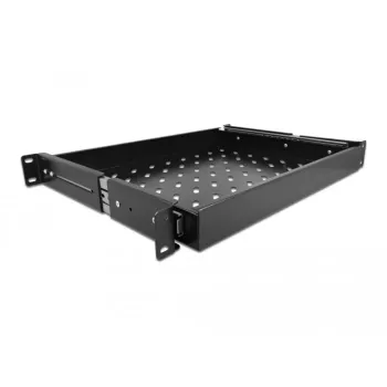 Delock 1U stalčius stelažui - juodas - 48,3 cm (19 inch)