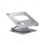 Laptop stovas Unitek OT180SL01 aliuminis 25,4–40,6 cm (10–16 colių) ekranams, 360° sukimas, 0–180° pakreipimas