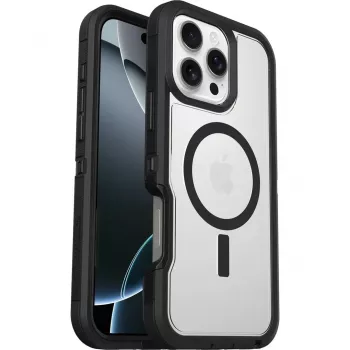 OtterBox Defender XT Dėklas, skirtas iPhone 16 Pro Max, Dark Side, permatomas/juodas