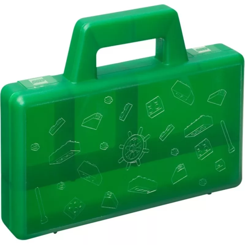 Laikymo dėžė Room Copenhagen Sorting Box LEGO 40870003 Žalia – modulinis žaislams suderinamas organizatorius