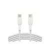 Pintas USB-C – USB-C laidas, 1 m, baltas