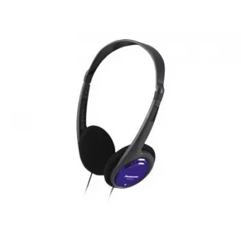Ausinės Panasonic RP-HT010E-A juodos/mėlynos, 1,2 m laidas, itin lengvos