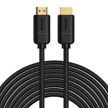 Baseus 2x HDMI 2.0 laidas, 4K 30Hz, 3D, HDR, 18Gbps, 8m (juodas)