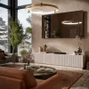 Cama LIVERTI TV spintelė 200x42x48 cashmere