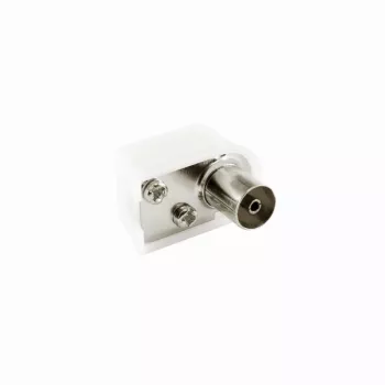 SBOX KON.RF-F koaksialinis adapteris 90° moteriškas