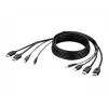Belkin Secure KVM kombinuotas kabelis - vaizdo / USB / garso kabelis - TAA atitikmuo - USB, Mini-Jack, HDMI (M)