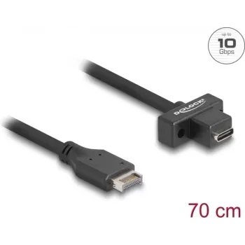 DeLOCK USB laidas Type-E Key A 20 kontaktų kištukas į USB Type-C lizdą 70 cm