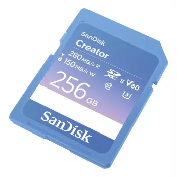 SanDisk Creator SDXC UHS-II 256GB atminties kortelė, skaitymo greitis iki 280 MB/s