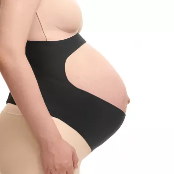 Momcozy nėščiųjų pilvo juosta, juoda, L