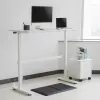 Stalas su rankiniu aukščio reguliavimu Ergo Office ER-401 W, maks. 40 kg, maks. aukštis 117 cm, su stalviršiu darbui stovint ir sėdint