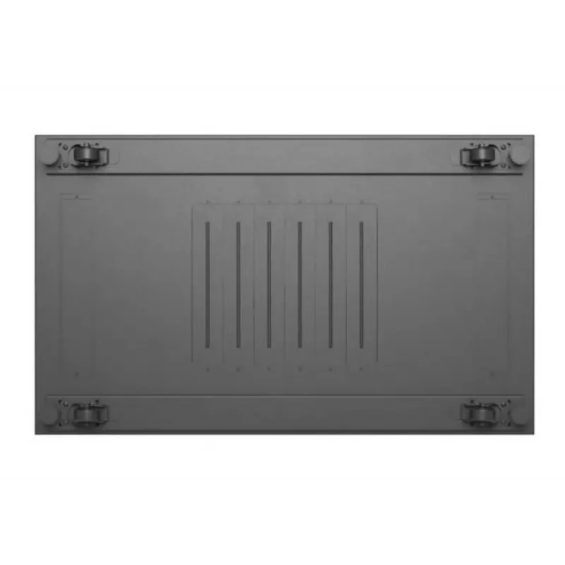 19 colių stelažinė spinta LANBERG 22U 600x1000 mm, juoda, stiklinės priekinės ir galinės durelės