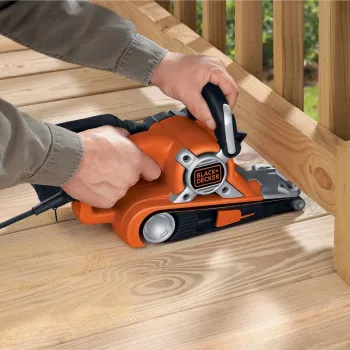 Juostinis šlifuoklis Black & Decker KA88, 3,80 kg, oranžinis