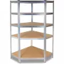 Sodo įrankių lentynų stovas Top e shop Rack GC9030 — cinkuotas plienas ir MDF, 900x300x1800 mm, laisvai pastatomas / tvirtinamas prie sienos, 875 kg talpa