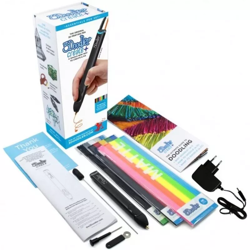 3Doodler gija Create+ ir Pro+ rašikliams, 250 vnt., ABS, pilkų atspalvių mišinys