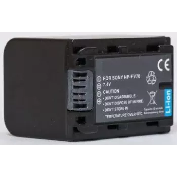 Papildoma baterija NP-FV70 7,2 V 2000 mAh, skirta suderinamoms vaizdo kameroms ir įrenginiams