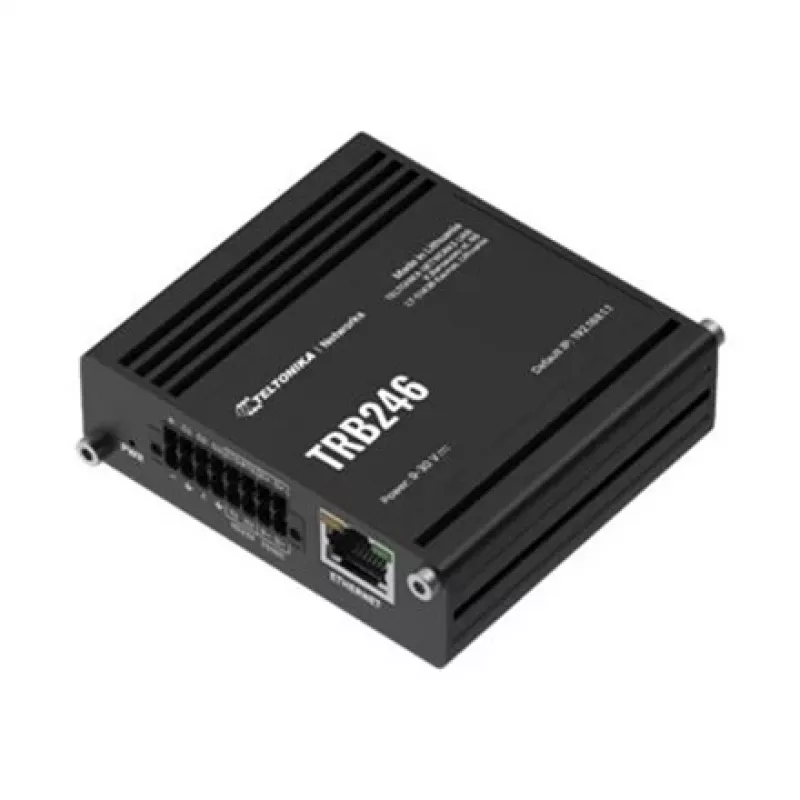 Teltonika TRB246 pramoninis maršrutizatorius, IoT LTE šliuzas Cat 4, 1x RJ45 100 Mb/s, IP30