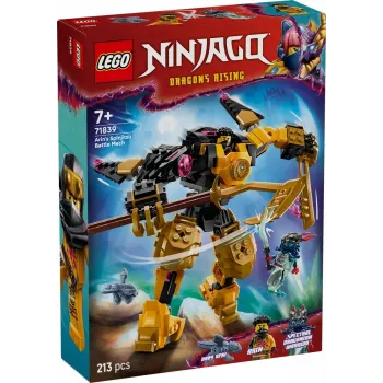 LEGO konstruktorius NINJAGO 71839 Arin's Spinjitzu Battle Mech, 213 dalių, 2 minifigūrėlės, aukštis 160 mm