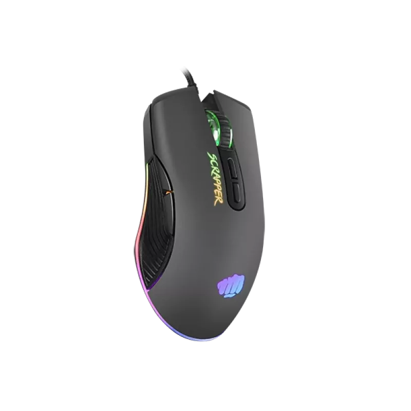 FURY Scrapper žaidimų pelė Ambidextrous USB Type-A optinė 6400 DPI