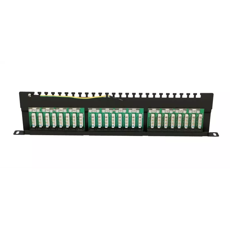 Patch Panel Extralink CAT6 UTP 0,5U 24 prievadai