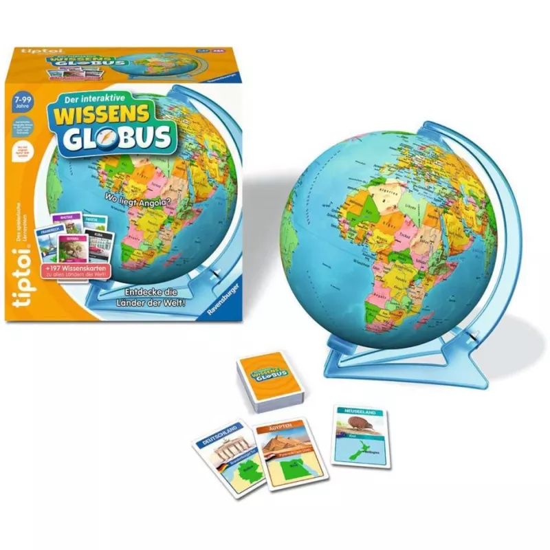Ravensburger tiptoi interaktyvus pažintinis gaublys