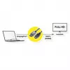 Laidas ROLINE 11445780 1 m DisplayPort į HDMI juodas