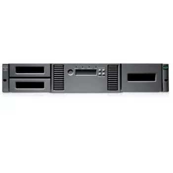 Automatinė juostų biblioteka HPE MSL2024 su 1x LTO-8 SAS įrenginiu ir 15x 30TB kasečių