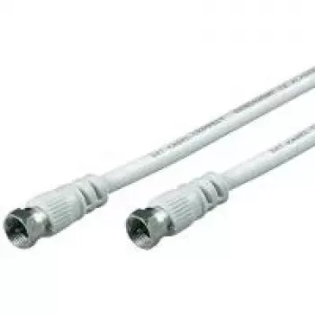 Wentronic Goobay SAT jungiamasis kabelis, 100% ekranuotas, baltas, 3,5 m - F kištukas F kištukas (50754)