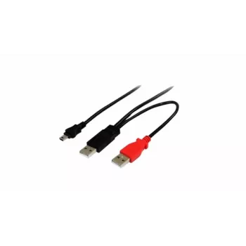 USB duomenų laidas Elotouch E796577 — USB A į USB A / Mini-USB A, 2,5 m, juodas
