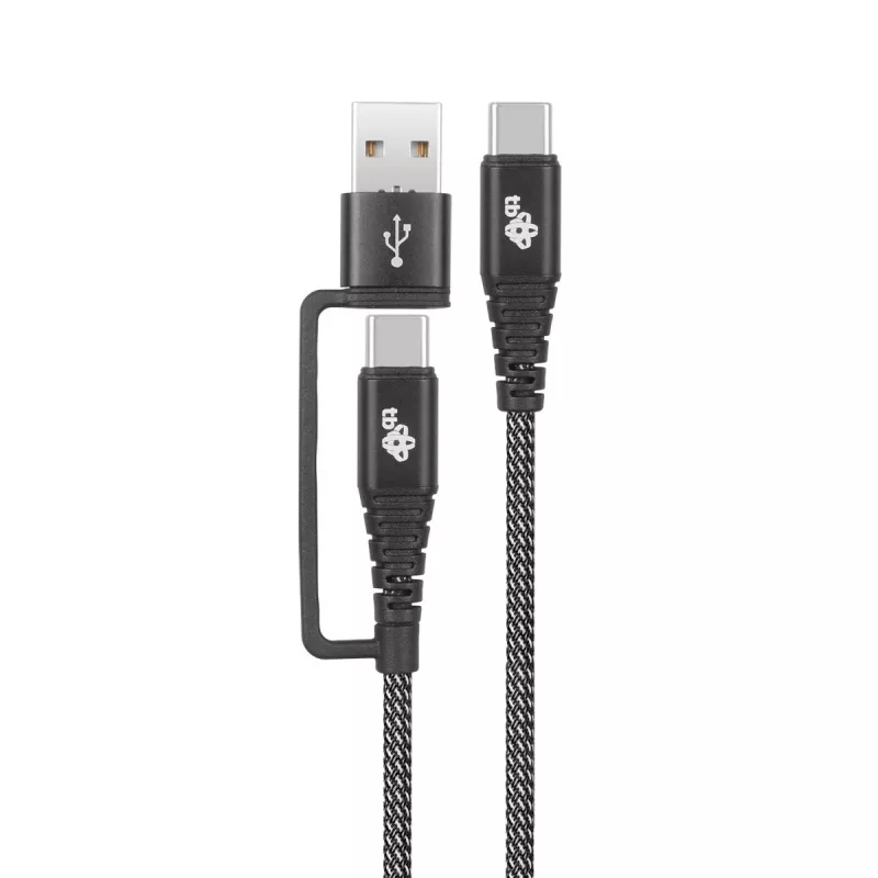 USB A į USB C laidas TB AKTBXKUCTOA120B 1,2 m, juodas