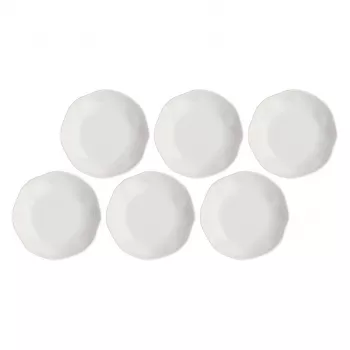 Gilių lėkščių rinkinys LA PORCELLANA BIANCA La Porcel 21 cm, 6 vnt., baltas