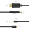 KABELIS miniDisplayPort / DisplayPort M/M 2m; Y-C611BK
