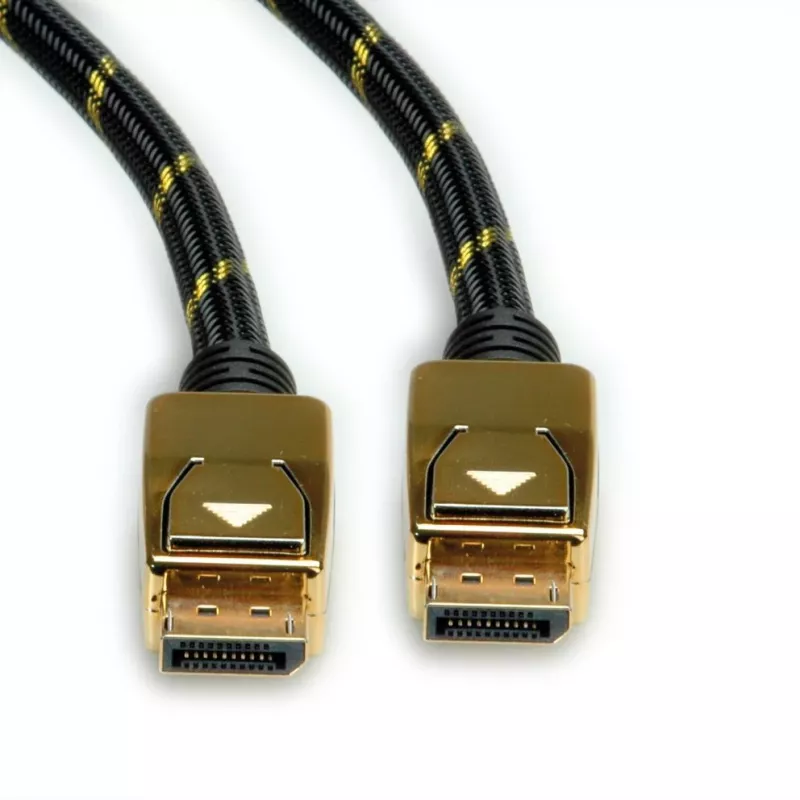 ROLINE 11.04.5921 DisplayPort kabelis 2 m juodas - auksinis
