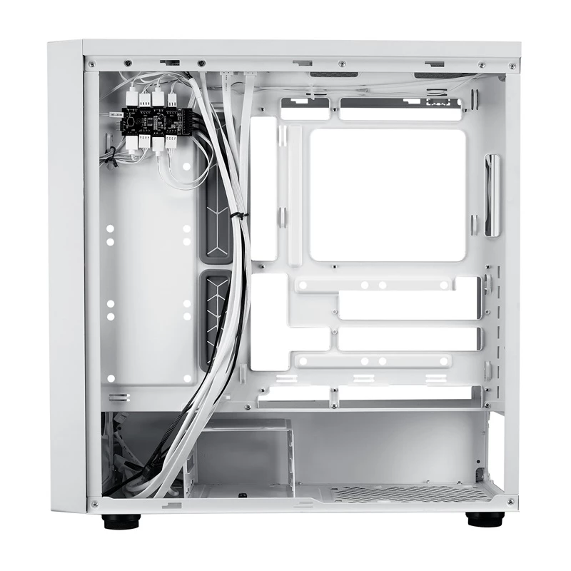 Cooler Master MasterBox 600 White Desktop – baltas vidutinio dydžio kompiuterio korpusas