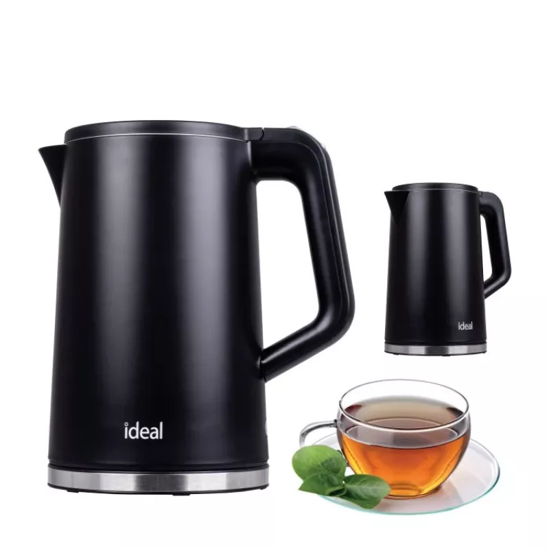 IDEAL virdulys 1,7 l, plieninis korpusas, 1500 W, juodas