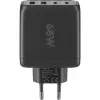 Goobay 64817 Įkroviklis mobiliesiems įrenginiams, ausinėms, išmaniesiems telefonams, planšetėms, juodas, AC greitasis įkrovimas, vidaus naudojimui (64817)